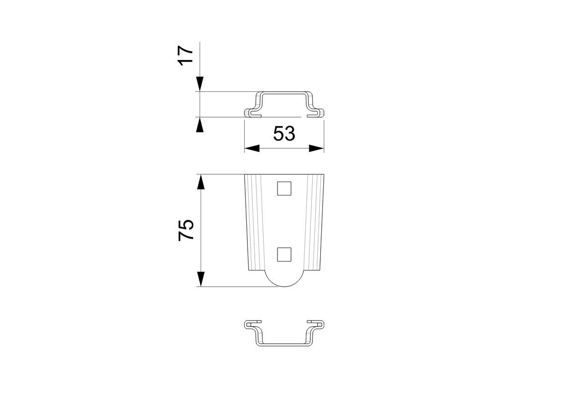 Metallic support to mount on the vehicle